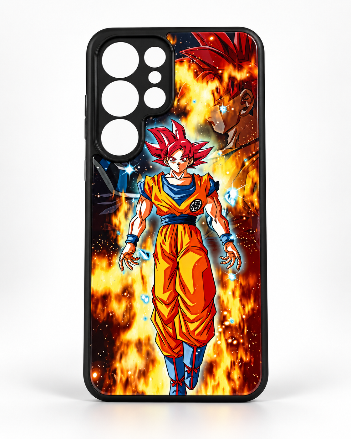 Funda anime guerrero en llamas